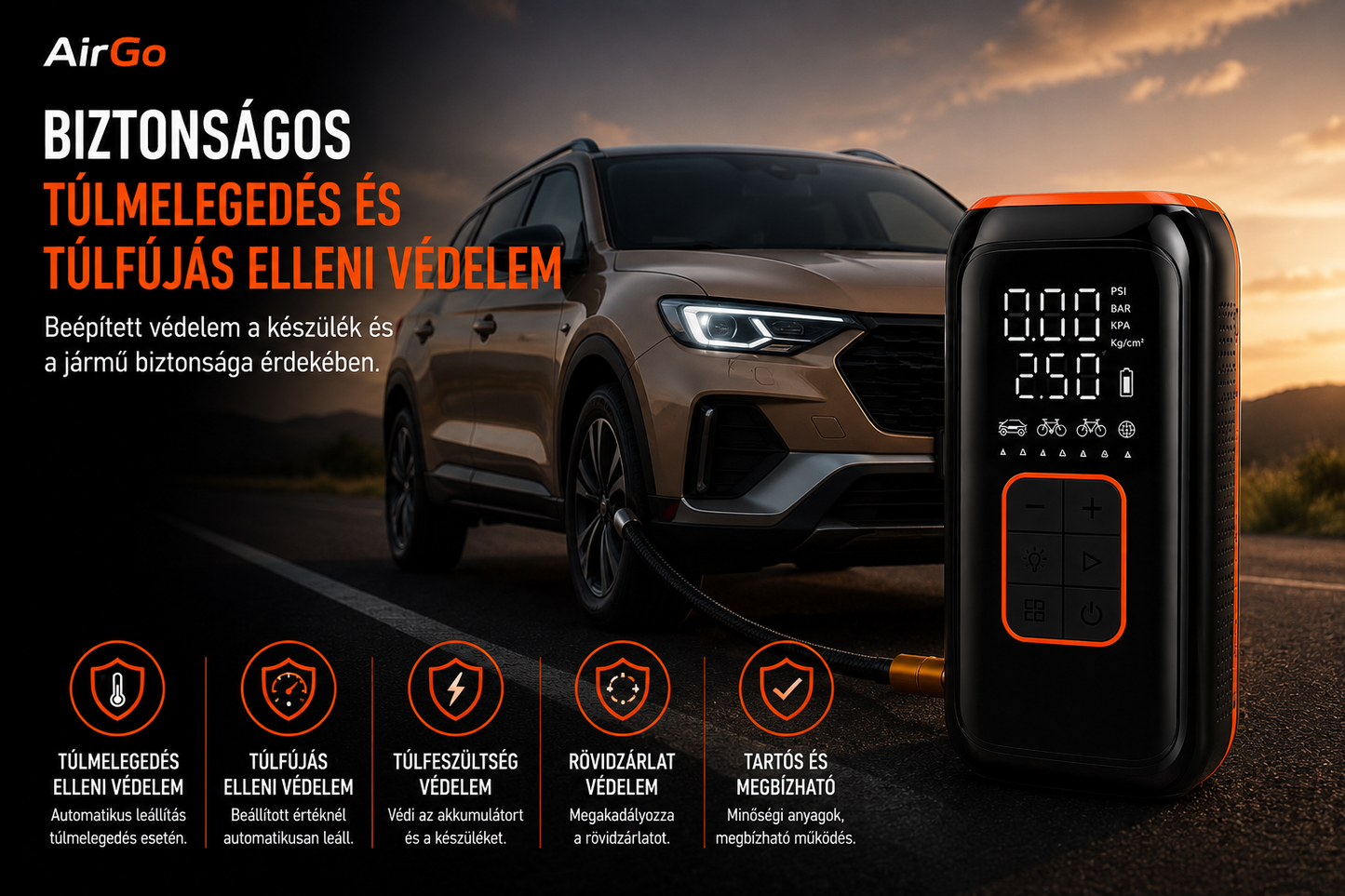 AirGo elektromos légpumpa